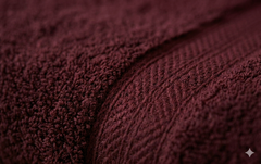 Layaan Homes Maroon Towel Set