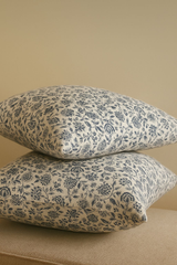 Layaan Homes Porcelain Blue & White Print Duvet Set