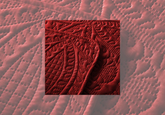 Layaan Homes Maroon Thin Quilted Bedding Set