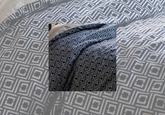 Layaan Homes Blue Geometrical print