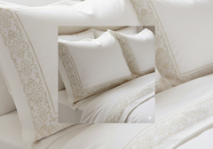 Layaan Homes Luxury Printed Embroidery Set