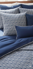 Layaan Homes Blue Geometrical print