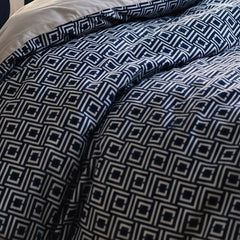 Layaan Homes Blue Geometrical print