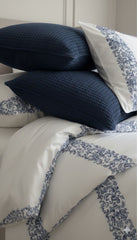 Layaan Homes Blue Printed Embroidery Set