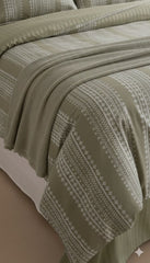 Layaan Homes Green Printed Jaquard