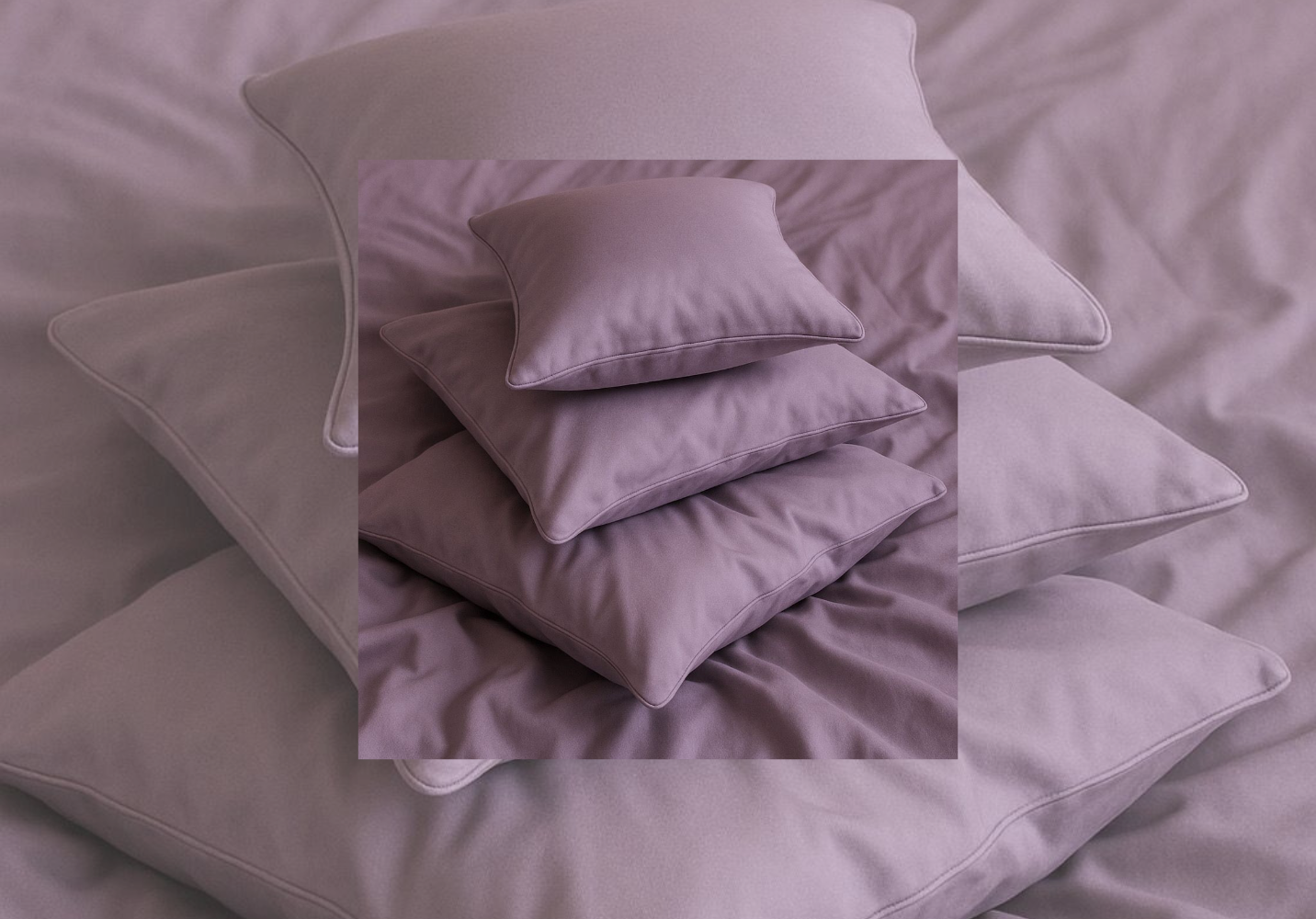 Layaan Homes Lilac Satin Bedding set