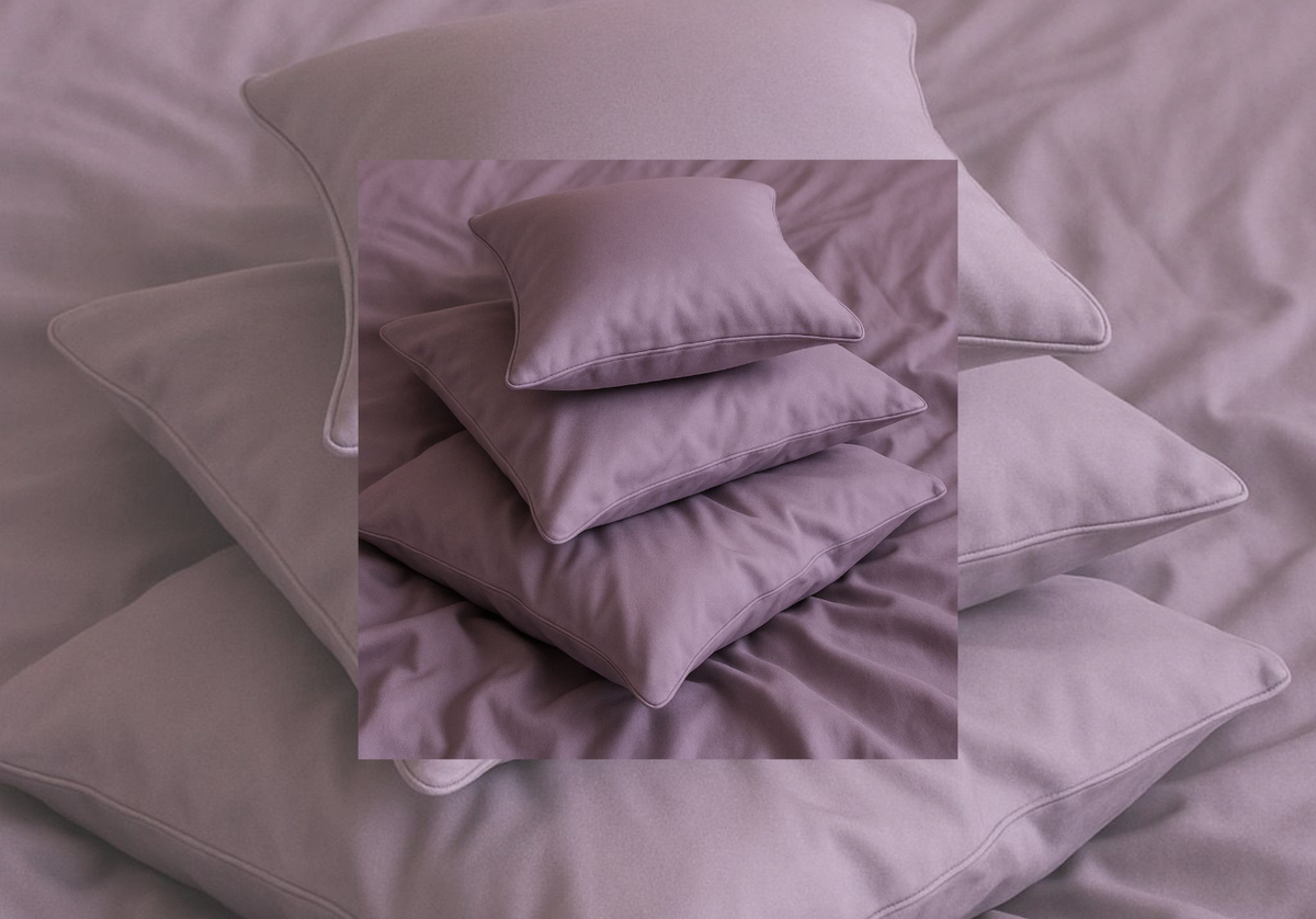 Layaan Homes Lilac Satin Bedding set
