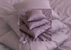 Layaan Homes Lilac Satin Bedding set