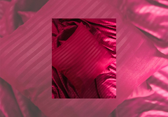 Layaan Homes Maroon Satin Bedding Set