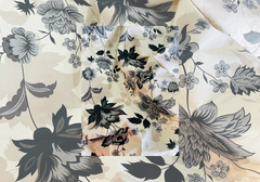 Layaan Homes Cotton Black and White Bedsheet