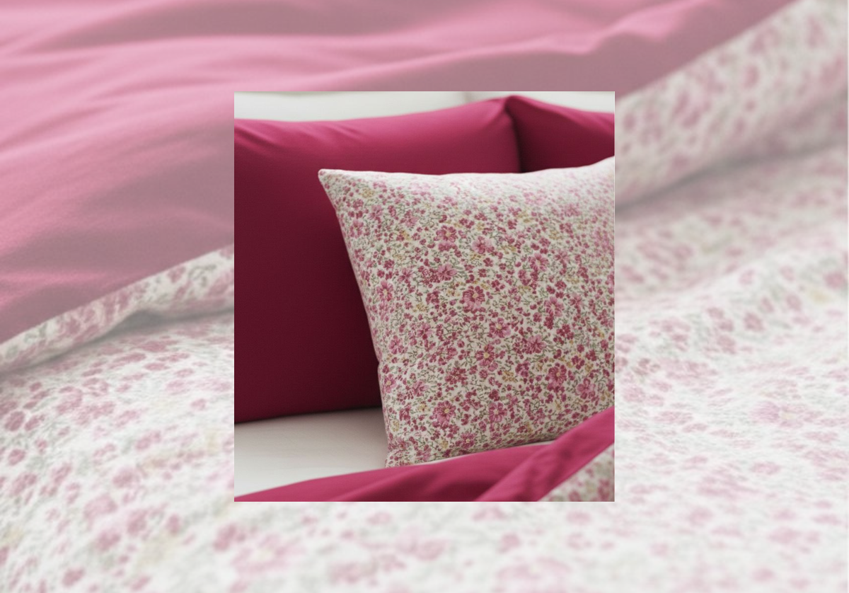 Layaan Homes Pink Floral Print