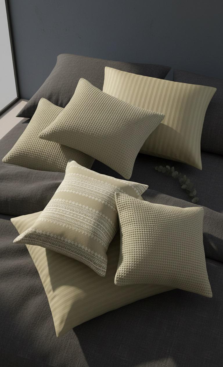 Layaan Homes Olive Jacquard Collection