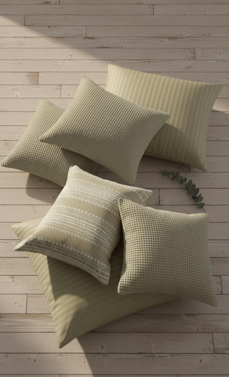 Layaan Homes Olive Jacquard Collection