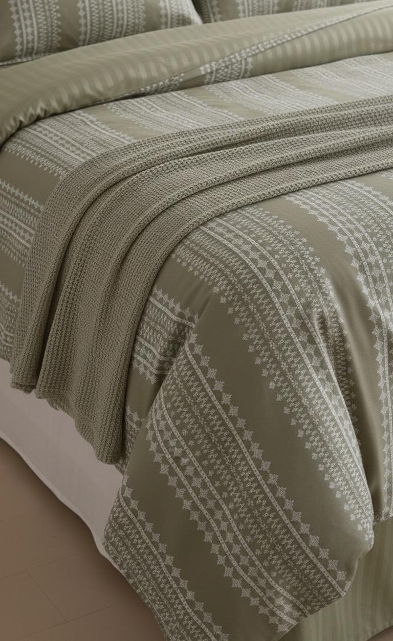 Layaan Homes Olive Jacquard Collection