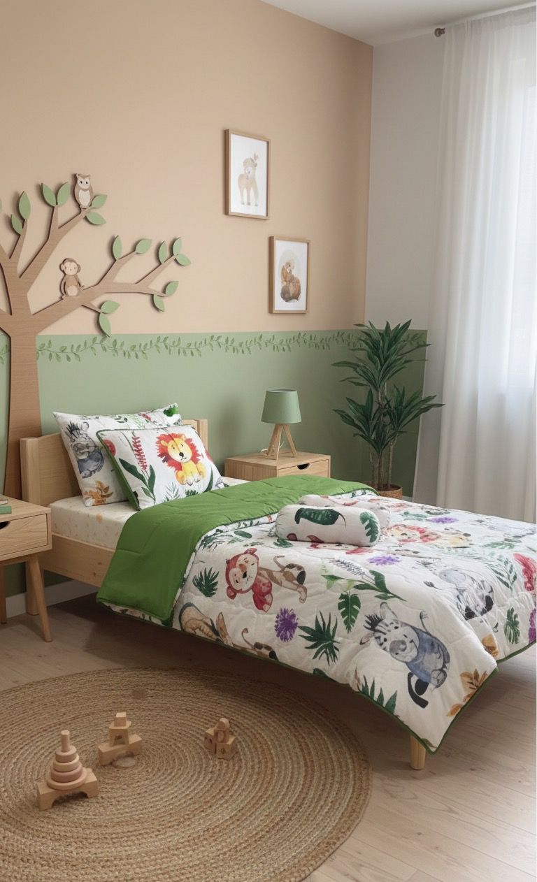 Layaan Homes Jungle theme Bedding Set