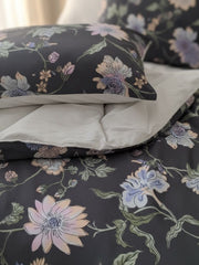 Layaan Home Grey Floral Bedding Set