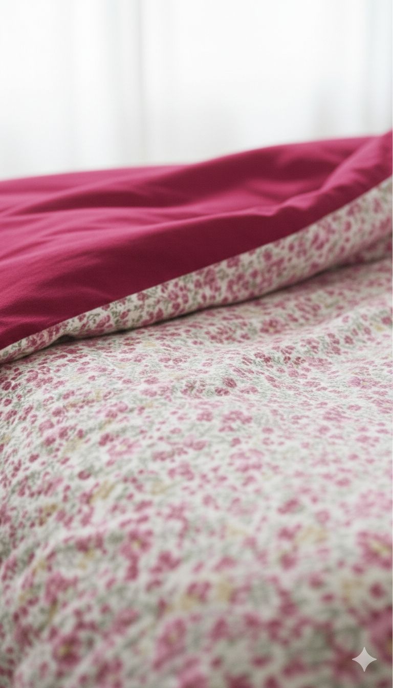 Layaan Homes Pink Floral Print