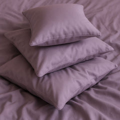 Layaan Homes Lilac Satin Bedding set
