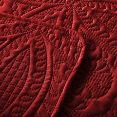 Layaan Homes Maroon Thin Quilted Bedding Set