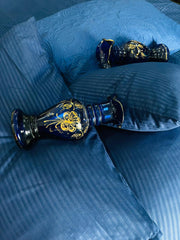 Layaan Homes Blue Thin Quilted Beding Set