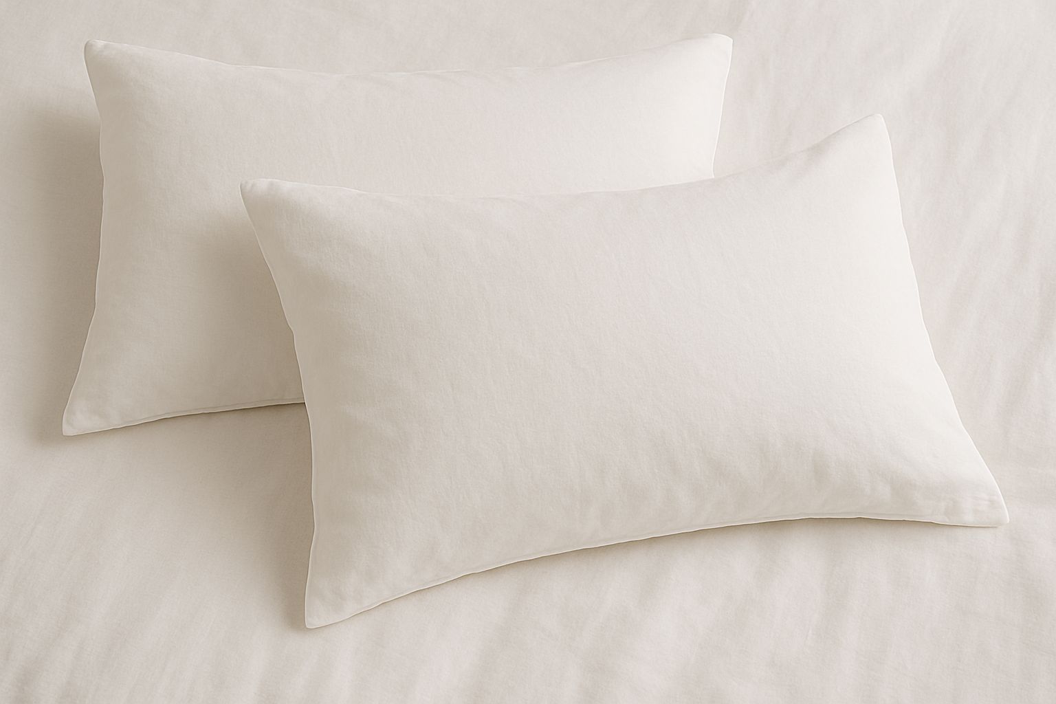 Layaan Homes Neutral Cream Solid Duvet Set