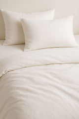 Layaan Homes Neutral Cream Solid Duvet Set