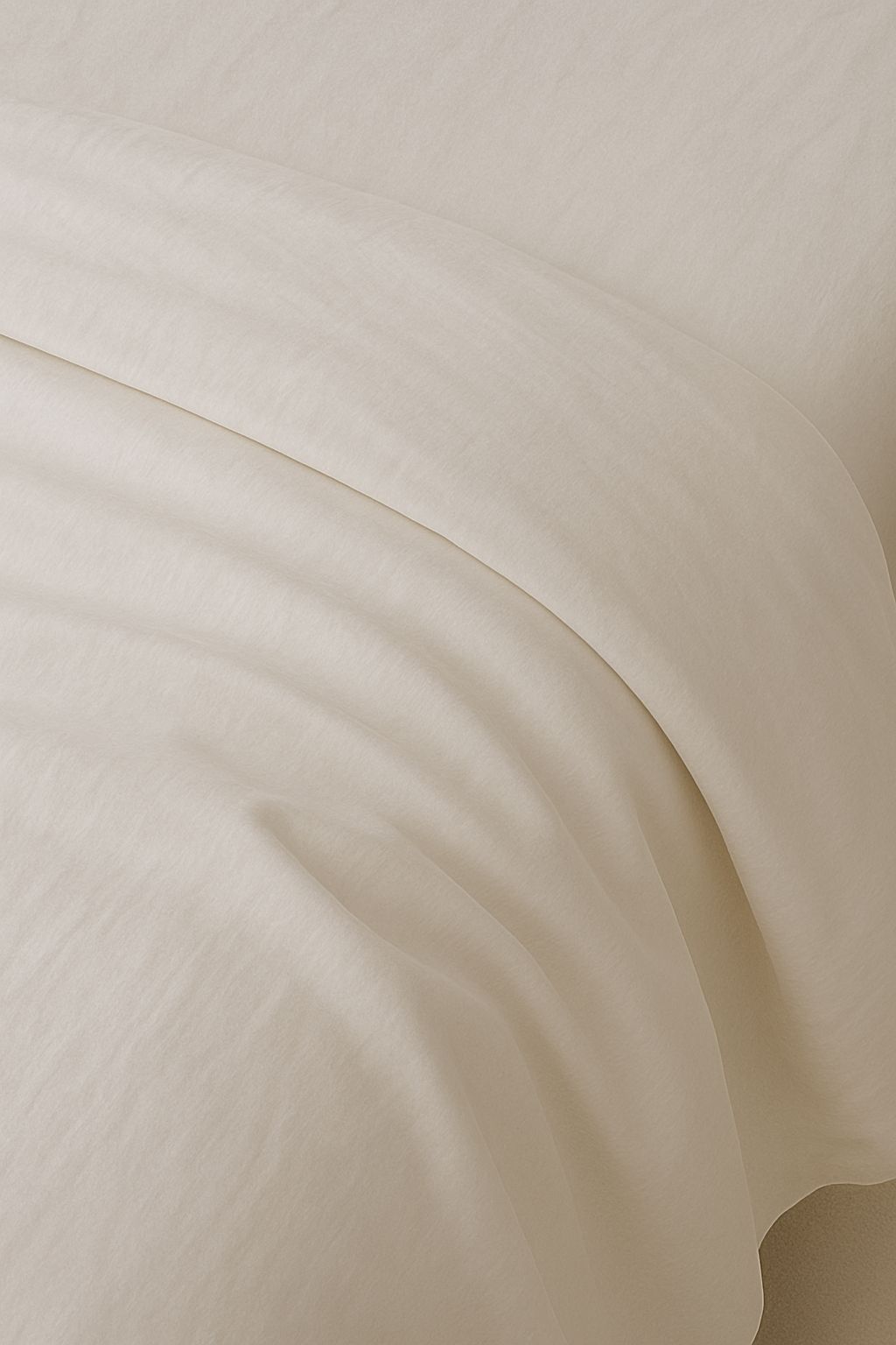 Layaan Homes Neutral Cream Solid Duvet Set