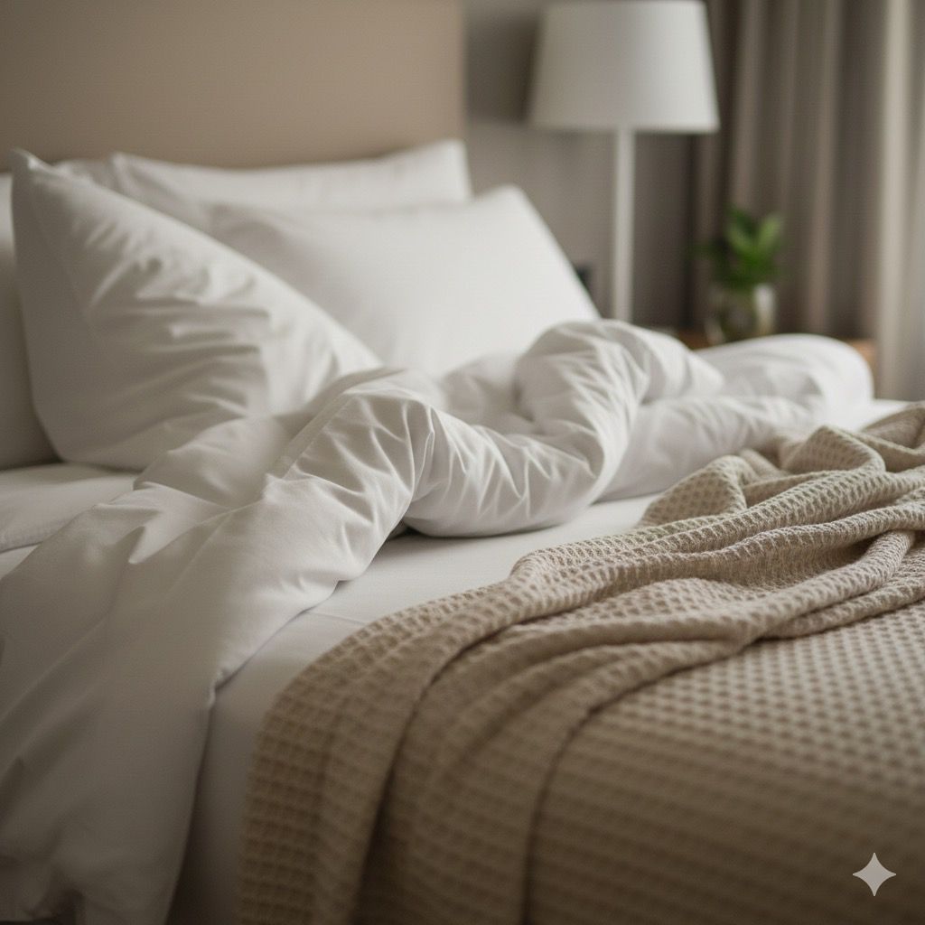 Layaan Homes Classic White Duvet Set